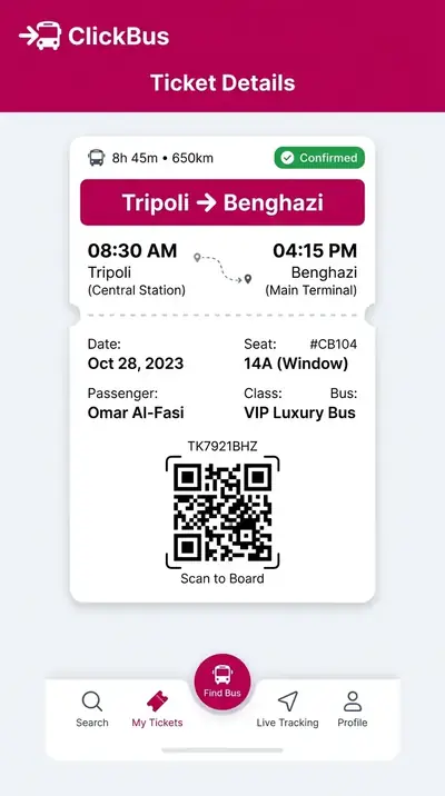 ClickBus mobile app preview